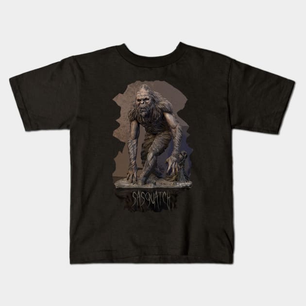 Sasquatch Kids T-Shirt by Blairsculpture